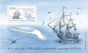 Bloc-timbre 300 ans de la découverte de Tromelin