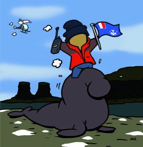 L’artiste Jace avait réalisé la carte de vœux des TAAF en 2014 ©TAAF